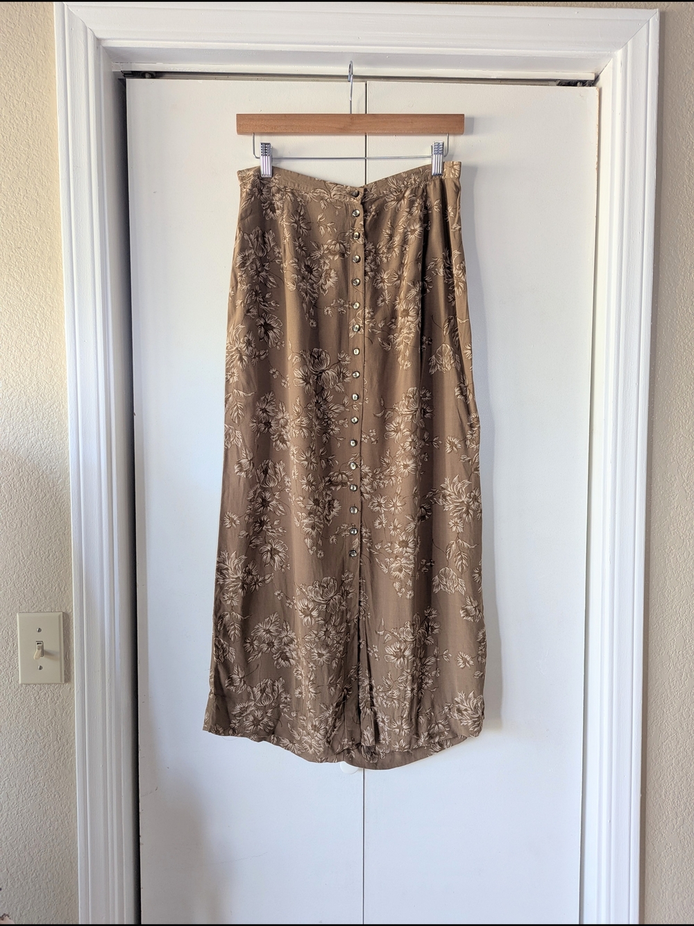 Vintage Gap Floral Button Up Skirt